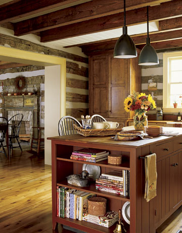 Fauna decorativa: Isla de cocina como mesa / Kitchen island as eating table