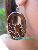 bcbali collection jewelry earring wooden