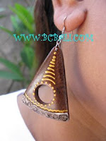 exporter fashion wooden earring Bali