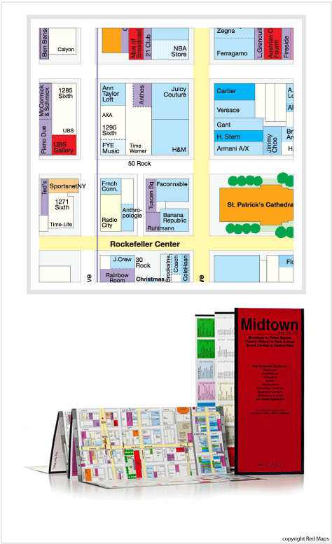 they are so easy to read and the one for nyc shows you subway stations which is so importantthe one above is for midtown area which is very detailed