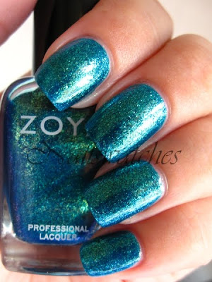 zoya charla blue dupe opi catch me in your net glass flecked sparkles collection 2010 nailswatches nailpolish nail polish swatch
