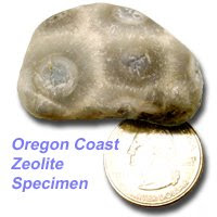 This photo shows an example of a water worn specimen of Naturalite crystals which are a variety of the Zeolite family