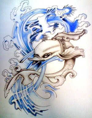 Henna Tattoo Examples on Design Of Tattoo  Dolphin Tattoo
