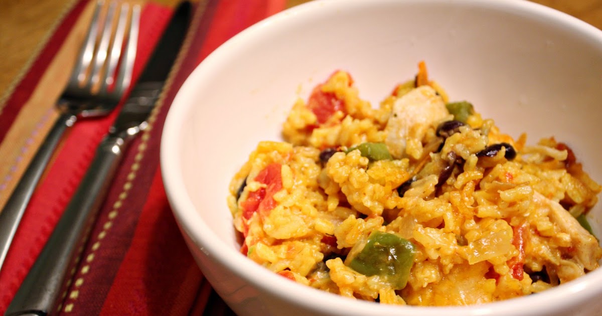 Love At First Bite Baked Chicken and Rice with Black Beans