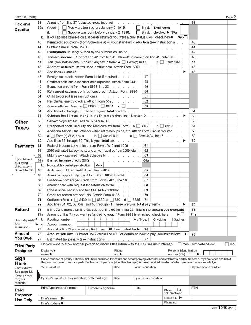 bed buffaloes in your tax code schematic big picture of the us form 1040 page 2