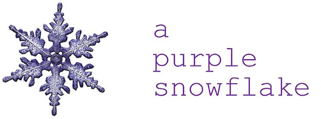a purple snowflake