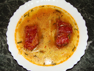 Ciorba cu afumatura (cu carne de porc afumata)