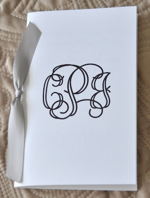 Layout Anna Wedding Program Ink Color Black Paper White Linen Cover 