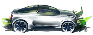 Type design modern famous Futuristic concept car 