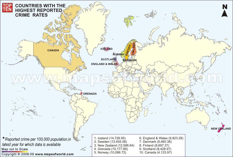 walking to the truth in media country with highest crime rates