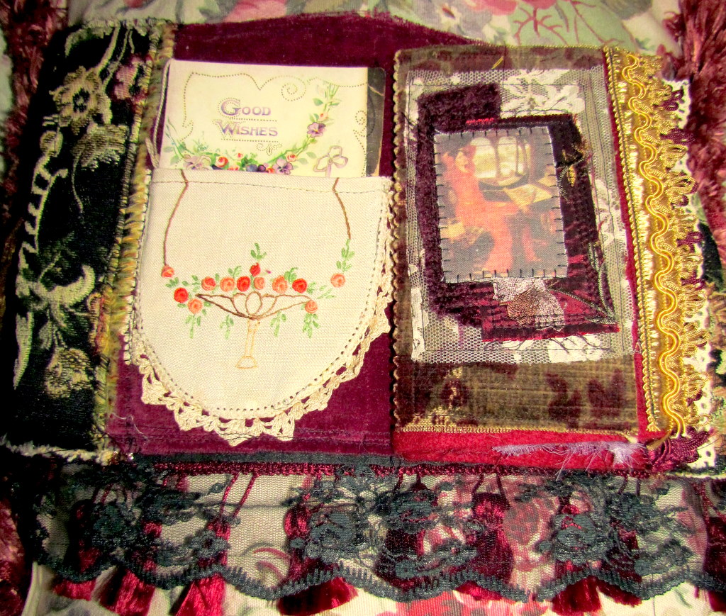 Suziqu's Threadworks Vintage Tapestry Purses and Fabric Book