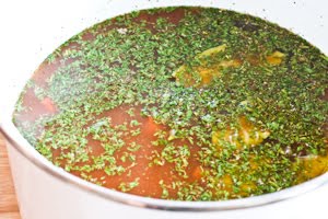 [ground-beef-sauerkraut-soup-stock+herbs-kalynskitchen.jpg]