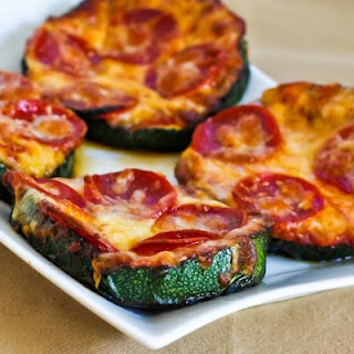 Grilled Zucchini Pizza Slices