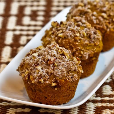Low-Sugar and Whole Wheat Pumpkin Muffins with Pecans