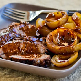 When my friend Bonnie told me she liked this recipe, I realized I needed to update it with a new photo so everyone else could tell how good it was! Balsamic and Onion Pot Roast