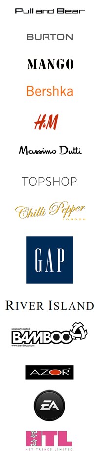 Current and previous design clients