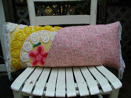 The Catnap Cottage Vintage Chenille Pillows