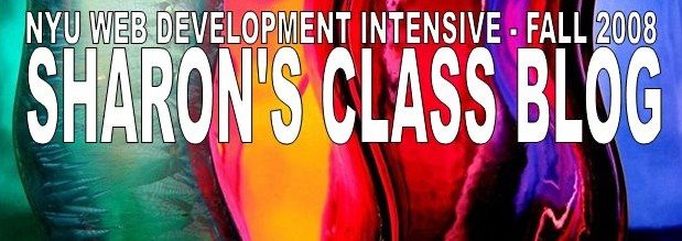 SHARON'S CLASS BLOG
