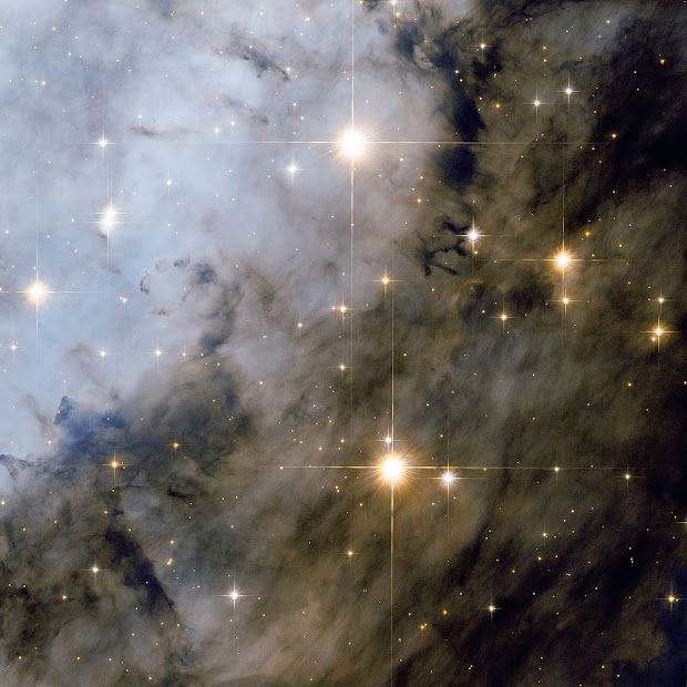 Hubble pictures young stars born inside M16, the Eagle Nebula