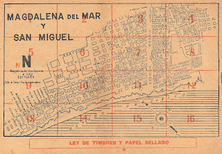 Planos de calles de 1939 de Lima y Callao en el Perú: Distritos de Magdalena  del Mar y San Miguel