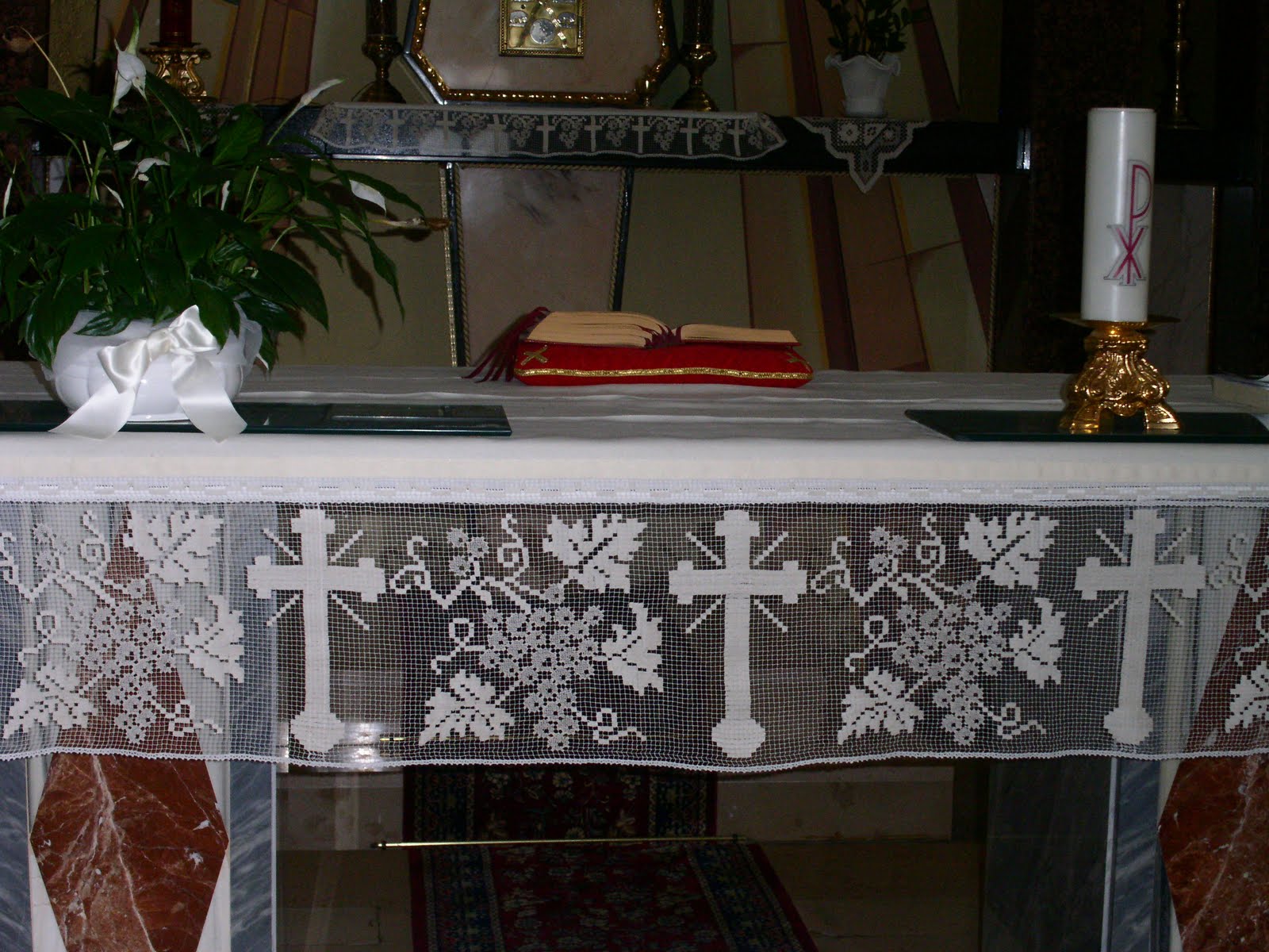 Come Si Chiama La Tovaglia Dell Altare Elisaricamo: Tovaglia da altare in filet