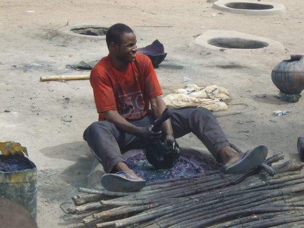 Indigo dye process