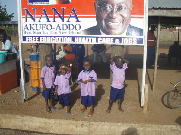 School kids helping to clean