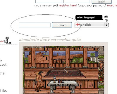 Abandonia search box