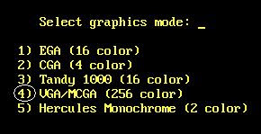 Game graphics select