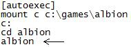 Albion game config