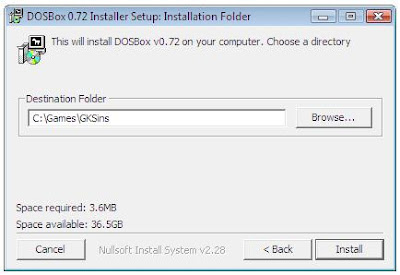 Dosbox installer
