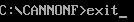 Exit Dosbox command