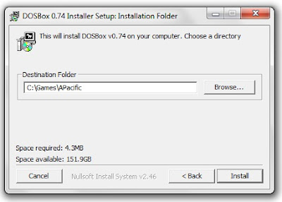 Dosbox installation program