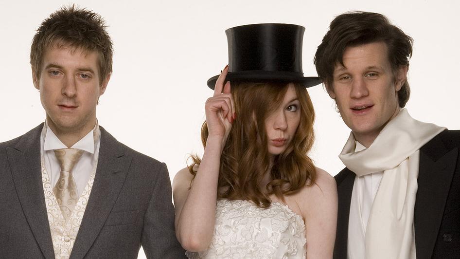 The BBC has released pictures from the wedding album of Rory Williams and 