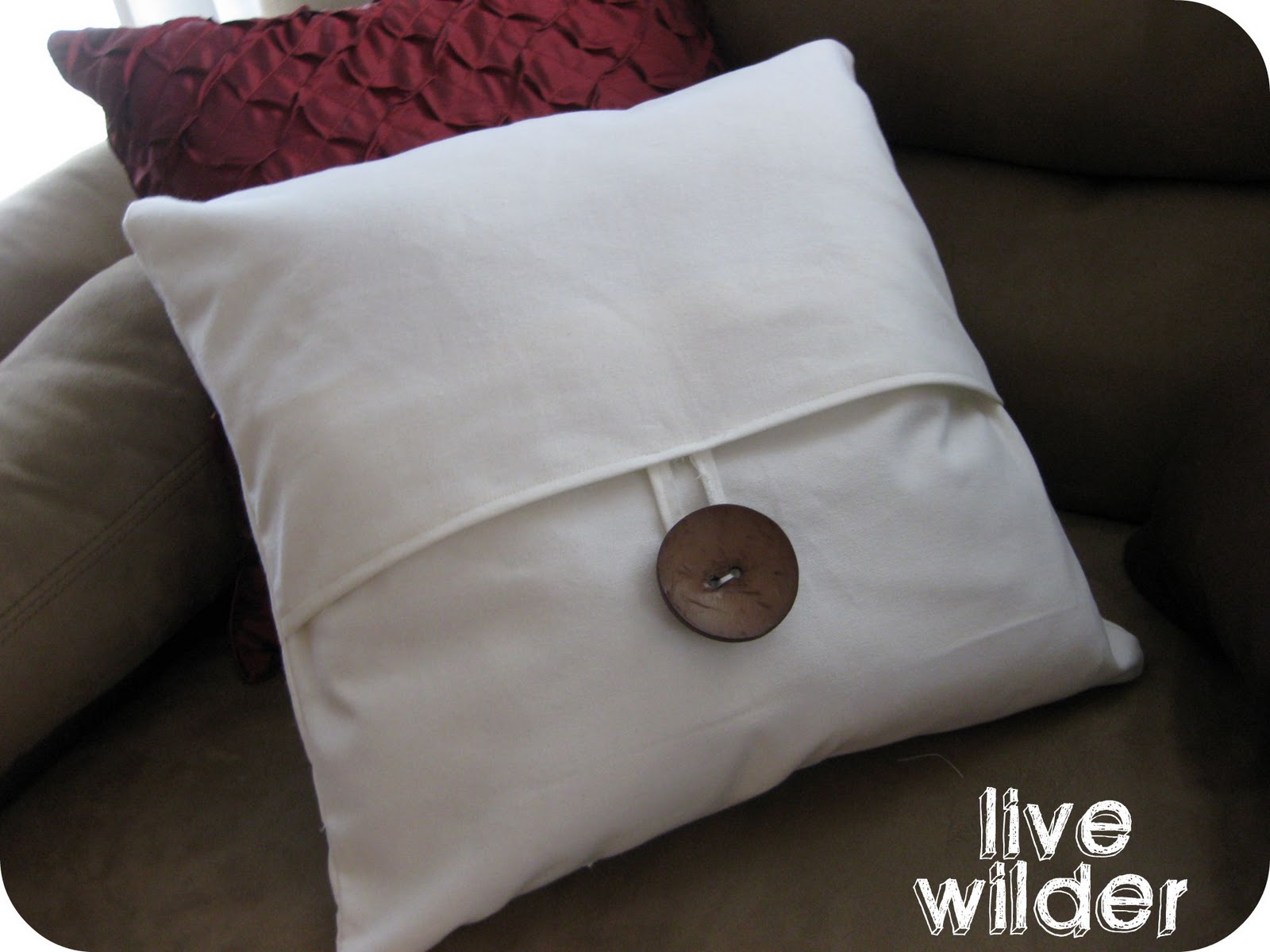Live A Little Wilder Pottery Barn Inspired Pillow Cover
