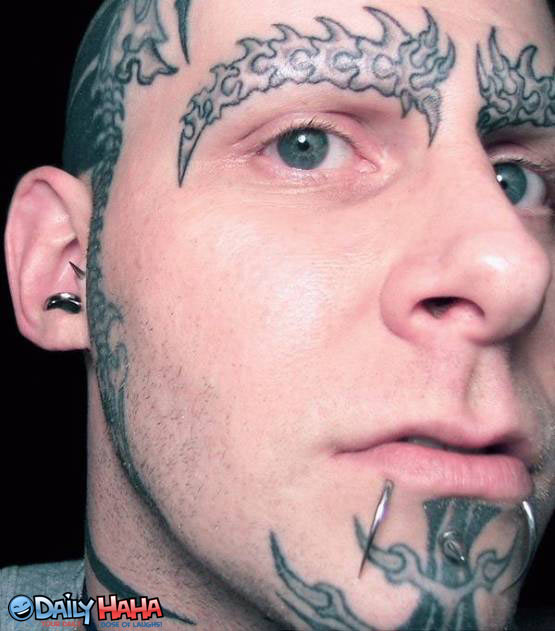 Label: back tattoo, Skull Facial Tattoo flowers