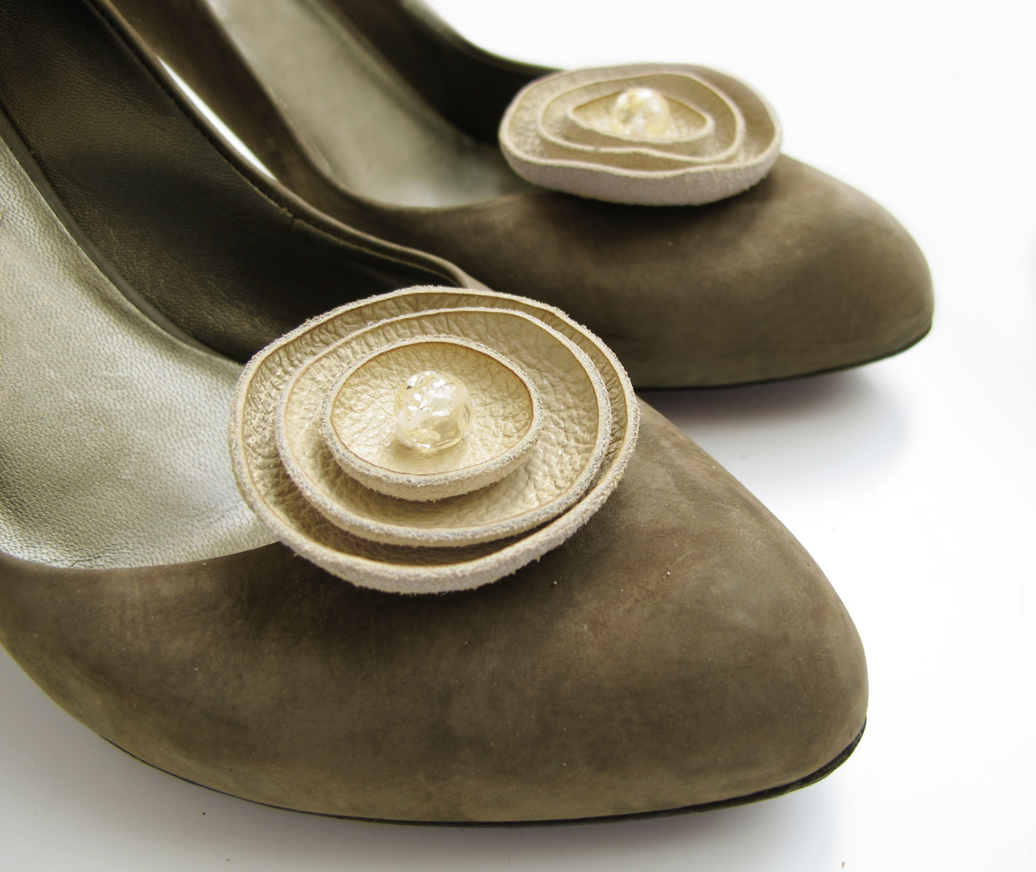 Katrinshine New leather shoe clips