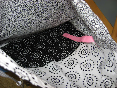 Pink and Black Cinch Sack