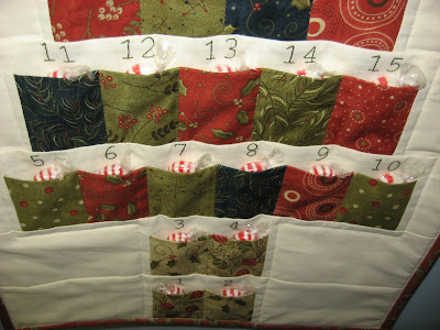 Advent Calendar Christmas Tree - A Quilted Wall Hanging