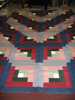 Log Cabin Quilt Top