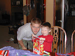 Mikel and Evan on Evan's 3rd  Birthay