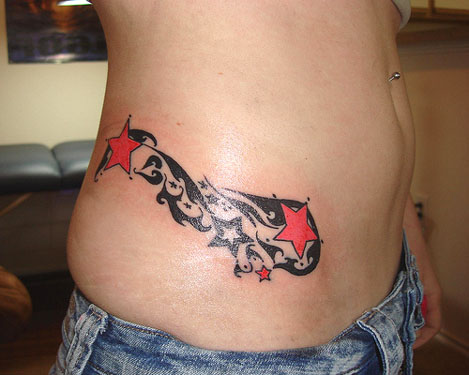 Tribal Tattoo Star Cross Tribal Tattoo scroll tattoo designs for men