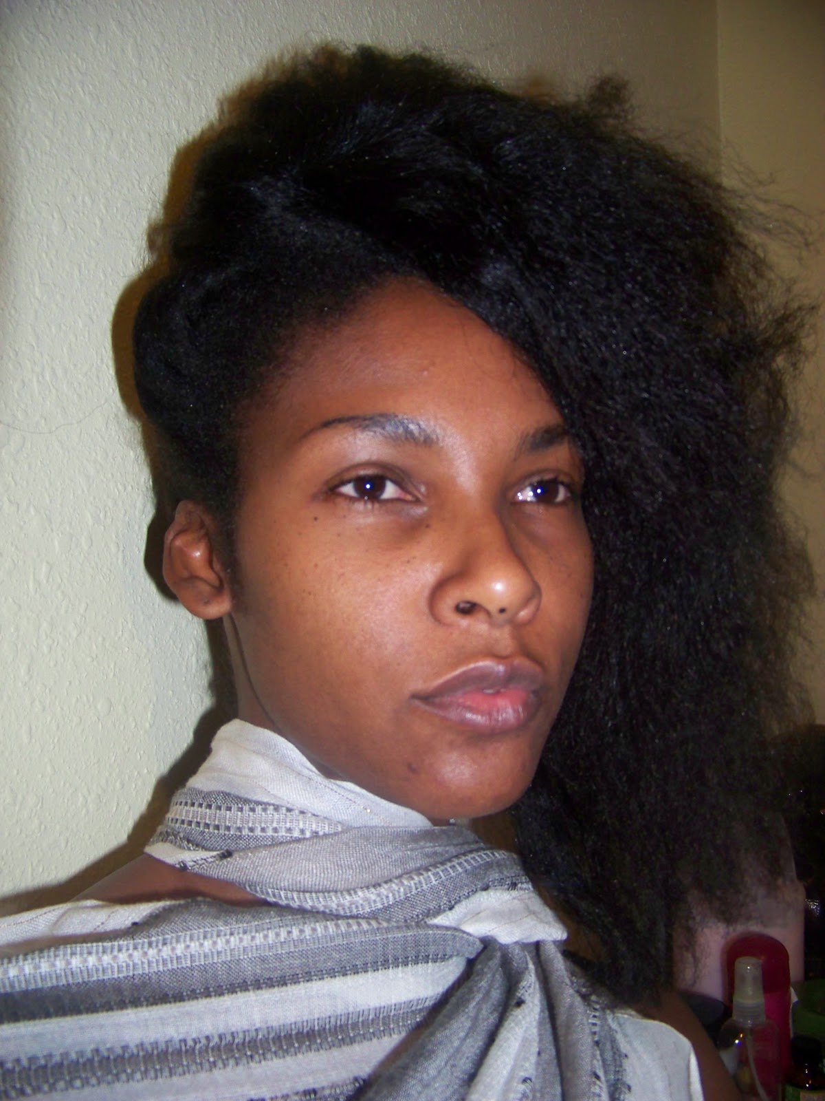 Naturaljoyanne Side Sweep Natural Hair Style