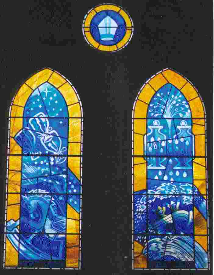 The Sixteen Stained glass windows in Swansea
