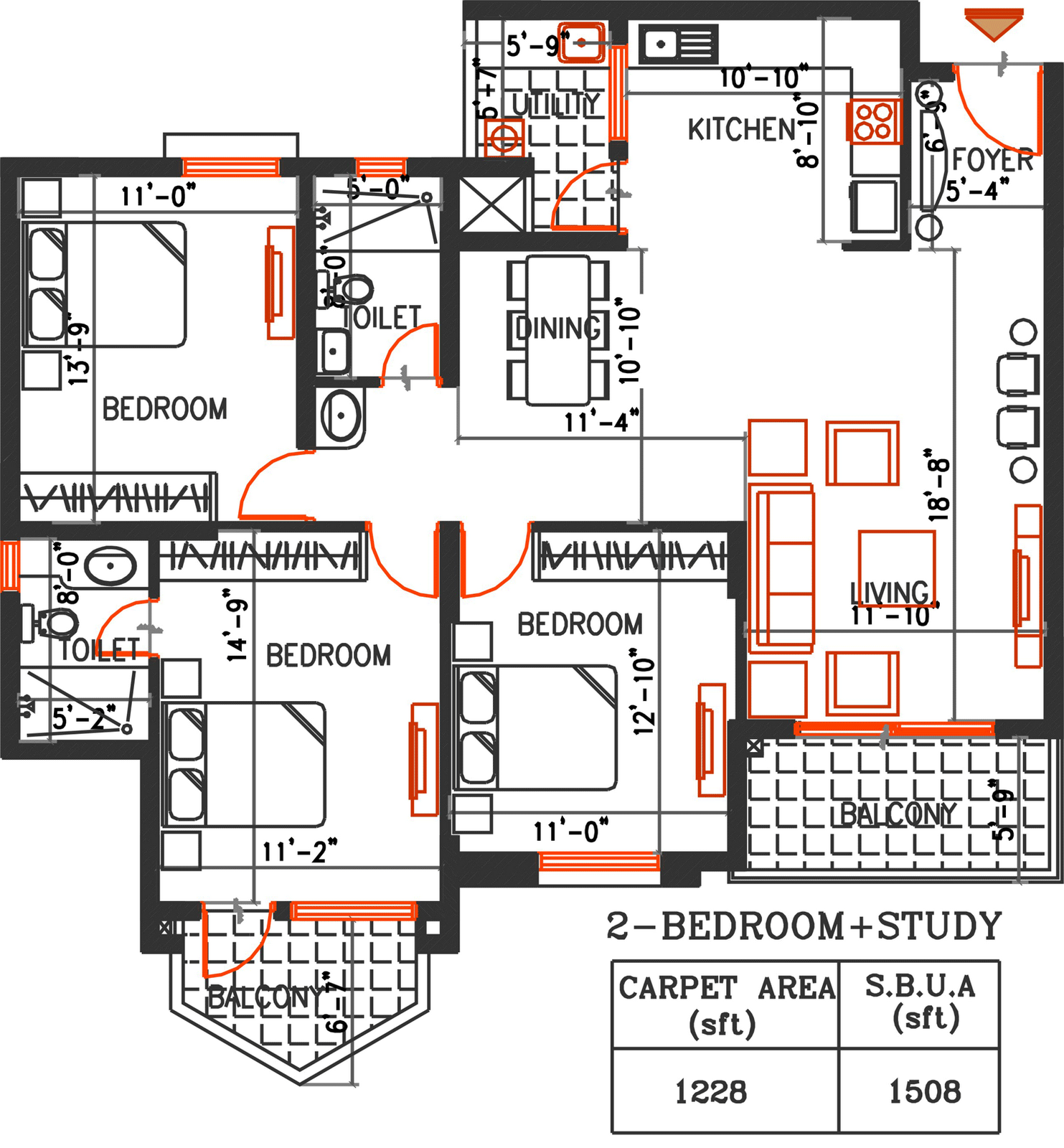 Apartment Floor Plans In Bangalore