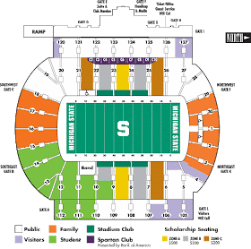 Spartan Stadium East Lansing Seating Chart