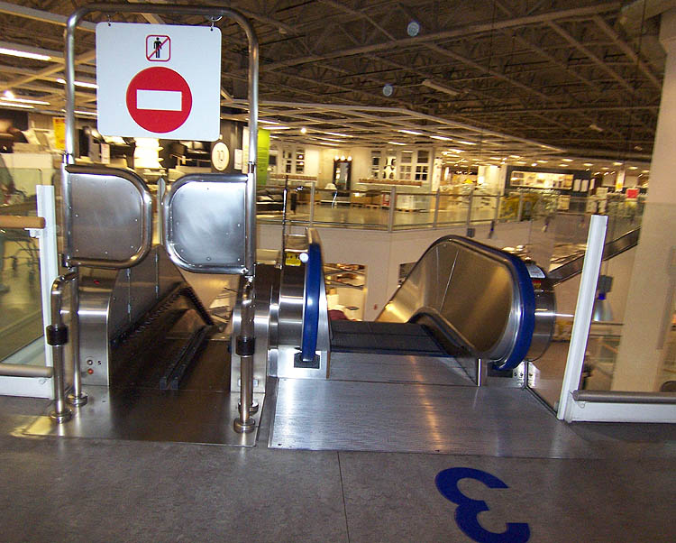 OH. Some lady pushed a shopping cart down an escalator today Page 3