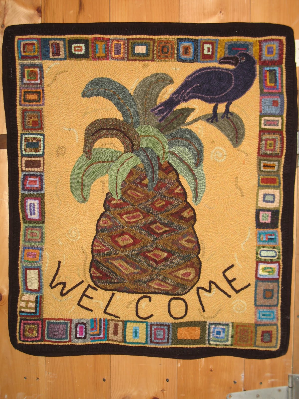 TotallyHooked Rug Hooking Escapades More Hooked Rug Art Hooked In The Mountains XIV