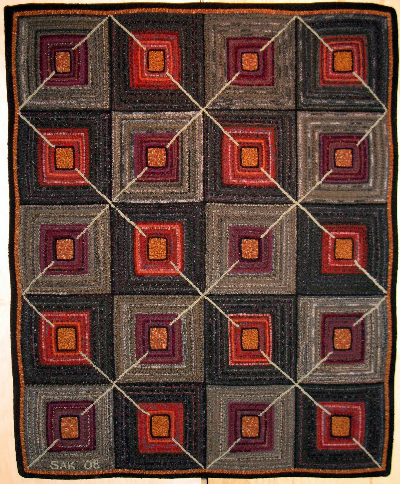 TotallyHooked Rug Hooking Escapades Rug Show Continues.... The Hooked in The Mountains Exhibit XIV