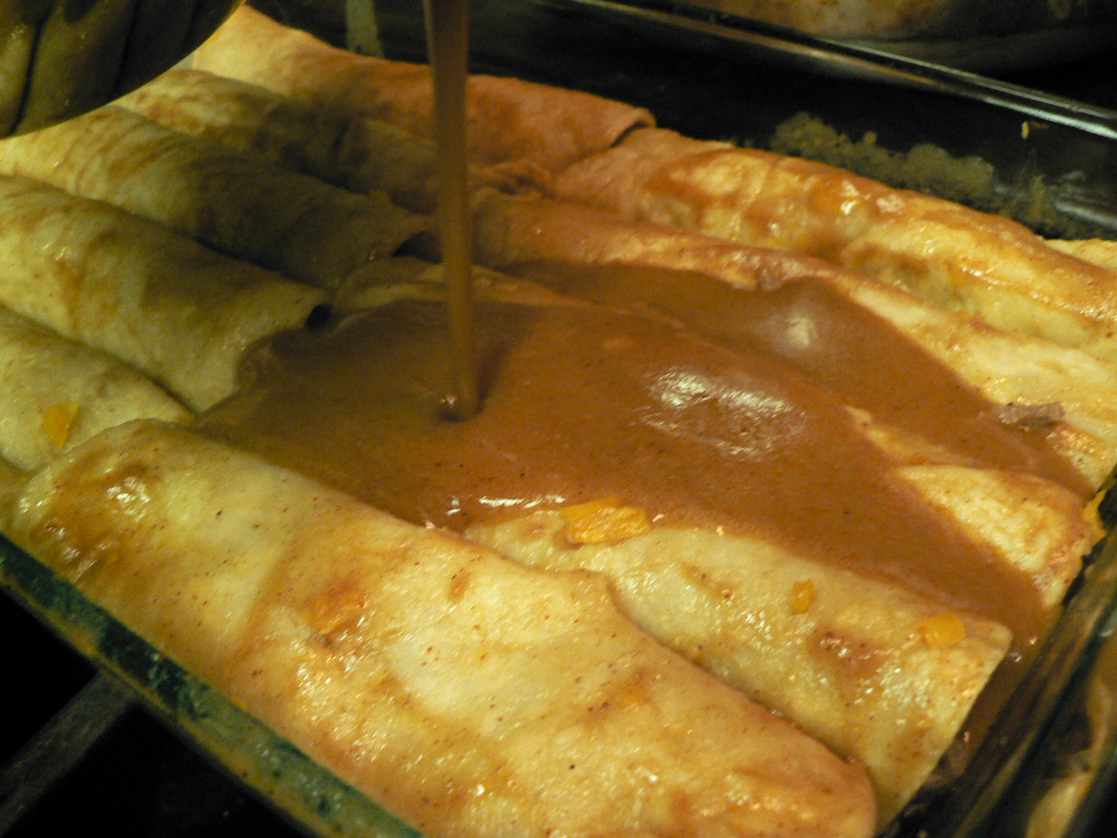 WonderWilson Beef Enchiladas with Brown Sauce